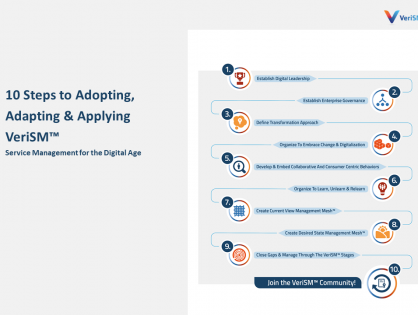 10 steps to successful Digital Transformation by adopting, adapting and applying VeriSM™